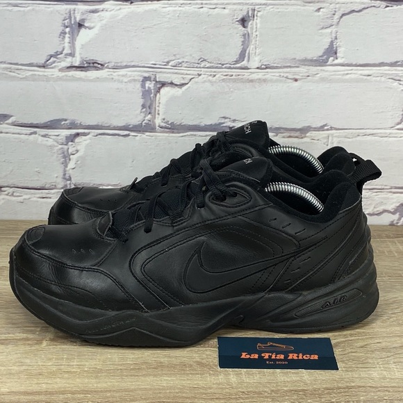 Nike Air Monarch IV Black Training Shoes Extra Wide - Picture 3 of 8